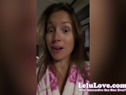 Preview 3 of Babe shares celeb crushes b4 masturbating til her fingers hurt & behind scenes cumshot - Lelu Love
