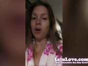 Preview 4 of Babe shares celeb crushes b4 masturbating til her fingers hurt & behind scenes cumshot - Lelu Love