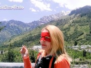 Preview 2 of Smoking Biker Milf On The Road.