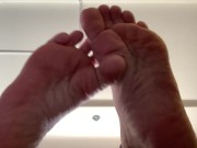 Preview 3 of foot fetish. close-up. watch and wank