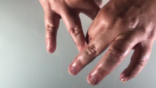 Oily hand massage