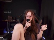 Preview 3 of ASMR JOI horny redhead gets naked and makes you jerk it to their pink wet pussy