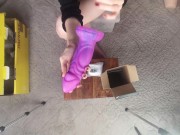 Preview 6 of Sarah Sue Unboxing - 8 Fantasy Dildo from Wildolo