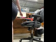 Preview 5 of Chubby White Girl grinds her desk chair!
