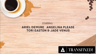 TRANSFIXED - Jade Venus, Ariel Demure, & Angelina Please Swap Hookup Stories Over Coffee!