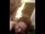 Preview 5 of Sluty Redhead cumslut takes husband's cock while talking dirty