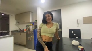 Mistress got the servant Dick to fuck her pussy in the kitchen! Desi Porn in clear Hindi voice