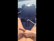 Preview 1 of RISKY PUBLIC HANDJOB WITH A STRANGER IN A BOAT ON THE NETHERLANDS BUSY LAKE! (Full Video)