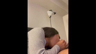 Ebony Teen gets Face Fucked before bed