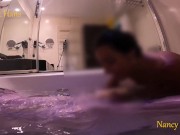 Preview 1 of Sex in the hot tub. Nancy and Hans. Gopro. Recorded underwater.