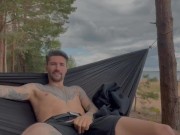 Preview 1 of Juicy masturbation on the beach in a hammock 🔥💦🌞