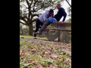 Preview 5 of MILF gets public creampie at the park