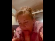 Preview 1 of 😁HAPPY BLOWJOB😁 Cum Swallowing Beautiful BIG TITS ❤️ Loves to Suck A Dick