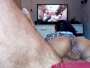 Preview 3 of getting my pussy fast with the ass watching porn I want several cocks like this fucking me🍆🍌🍑😋🤤