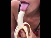 Preview 3 of busty blonde tastes my banana on the beach and makes me a tremendous tit wank