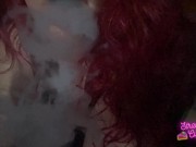 Preview 5 of Sexy Tweaker Babe Blowing Clouds
