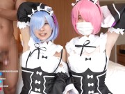 Preview 6 of Japanese girls gives a guy an armpitjob and handjob with anime cosplay.