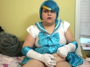 Preview 3 of SAILOR MERCURY FINGERS HER BELLY BUTTON SAILOR MOON
