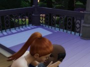 Preview 2 of Hot ginger get fucked by dirty black man | Whicked Whims mod Sims 4| Sara Pechotes