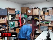 Preview 3 of Shoplyfter - Foxy Troublemaker Audrey Royal Receives Huge Facial Cumshots From Two Security Guards