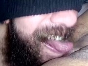 Preview 1 of I licked and stuck my tongue in the teenager's ass until she couldn't take it and cum, bitch💦🤤😋👅