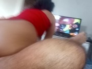 Preview 5 of how delicious to see the ass of the bitch bursting in porn,Ilove to sit my pussy on the excited dick