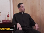 Preview 4 of YesFather - “You do understand that I’m going to have to discipline you” Priest Creampies Young Dude