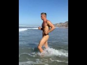 Preview 6 of Big dick on blacks beach