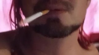 PAPA BEAR 🐻.. SMOKING 🚬 AN STROKING MY COCK TILL MOMMY MILF WIFE GETS HOME AN STROKES IT FOR PAPA