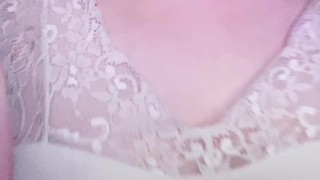 She changed into a mini dress and had a nipple orgasm. Japanese Amateur