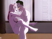 Preview 2 of Harley Quinn Hentai. Fucked Standing Loop. (Onlyfans For More)