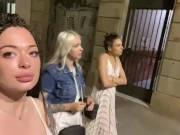 Preview 2 of Girlfriends met a girl on the street.  and then she fucked them
