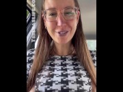 Preview 1 of Pleasure Toy Queen masturbates in her car while speaking dirty German
