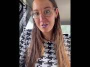 Preview 2 of Pleasure Toy Queen masturbates in her car while speaking dirty German