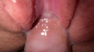 Closeup pussy and ass eating! Two real throbbing orgasms while he licked my clit