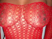 Preview 3 of HIGH HEELS MICRO SKIRT FISHNET BLOUSE AT NIGHT CLUB