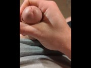 Preview 1 of Cum Spills 6 Minutes Straight - Precum and cum milked from my cock