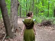 Preview 1 of Wood Elf Sucks Your Cock in the Forest! - Ally Blake