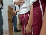Preview 1 of Real homemade. Quick sex at the class room. Teen schoolgirl sucking teacher´s cock in public