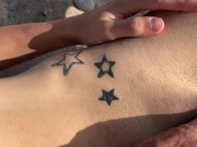 Preview 1 of Jerking off My Big Dick in Public at Nude Beach | OF: @alex_twinks