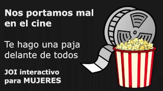 Novio te invita al cine - Audio JOI interactivo para MUJERES. Voz de HOMBRE. Audio español - ESPAÑA