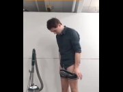 Preview 1 of Vacuum Cleaner Sucking Boy Cum