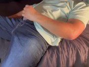 Preview 1 of Latin Dad Needs To Cum Before Bed. Edging All Day Finally Gets To Stroke His Cock.