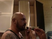Preview 6 of Spectacular video-hefty man - huge hand 3XL fisting me deepthroat with lube and destroys my throat-3