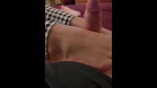 Married woman gives my bwc a footjob