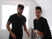 Preview 5 of Straight StepBro Gets Caught Getting A Blowjob From Roommate