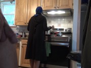 Preview 1 of BIG DICK FLASH FOR IRANIAN HIJAB STEPMOM - جنس نامادری ایرانی