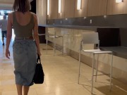 Preview 5 of Cumming hard in public restaurant with Lush remote controlled vibrator