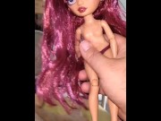 Preview 4 of Boy masturbates and fucks with a Rainbow high doll (background music)