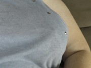 Preview 3 of POV revealing 9 month pregnant sexy girl with a huge lactating boobs!